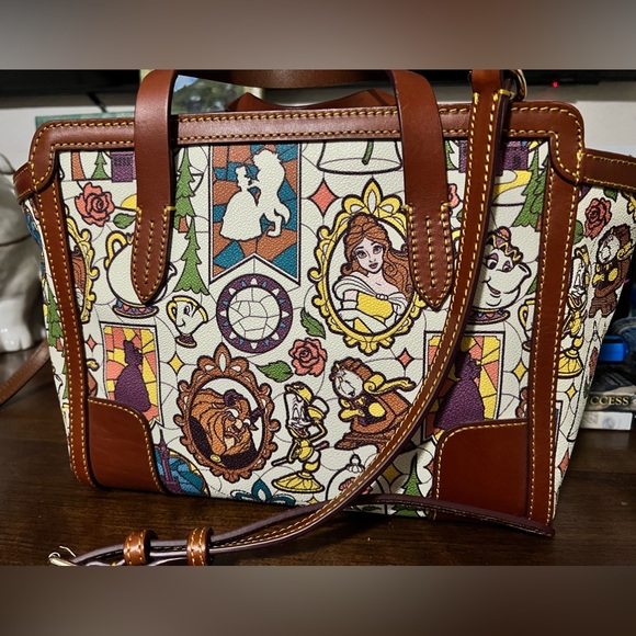 Disney Beauty and the Beast Dooney and Bourke Small Shopper Tote! - Picture 2 of 6